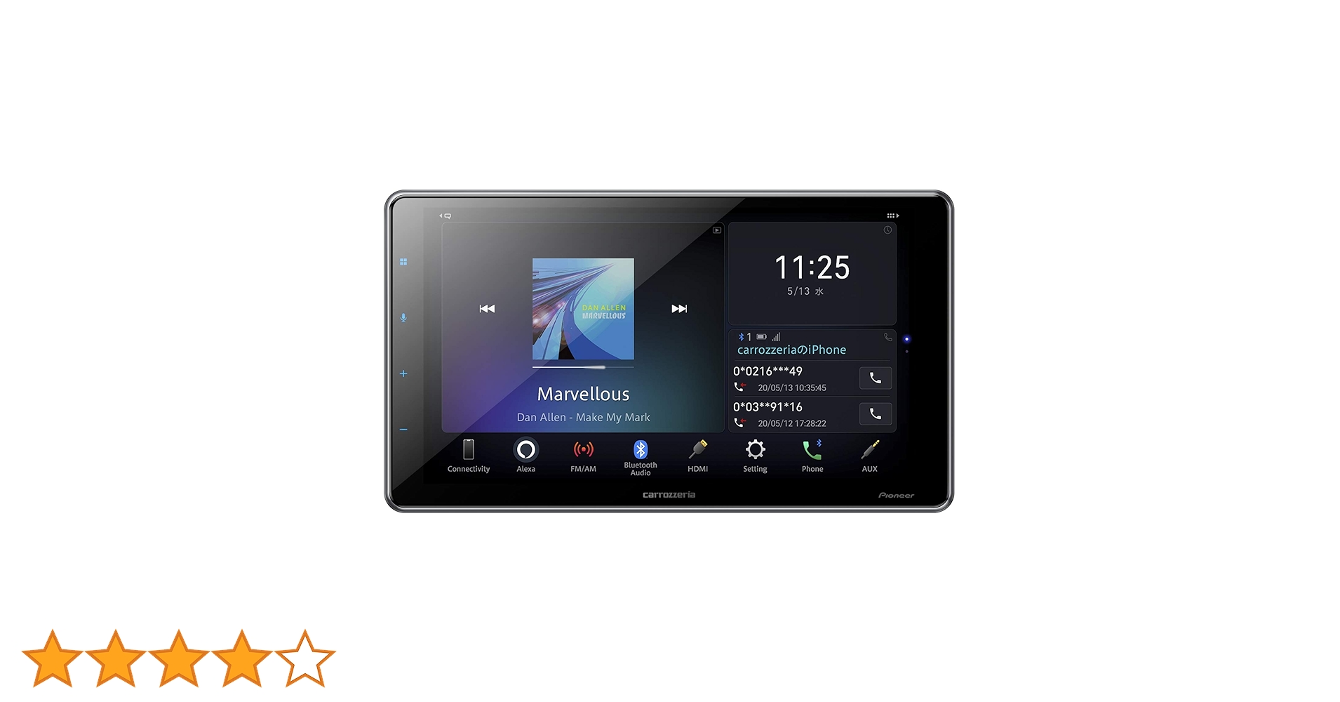 Pioneer carrozzeria カーナビ DMH-SF700 インターフェース/デザイン | DMH-SF700 | ディスプレイ